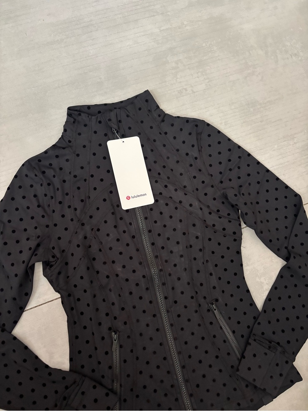 Brand New Lululemon Define Jacket Flocked Dot Size 2